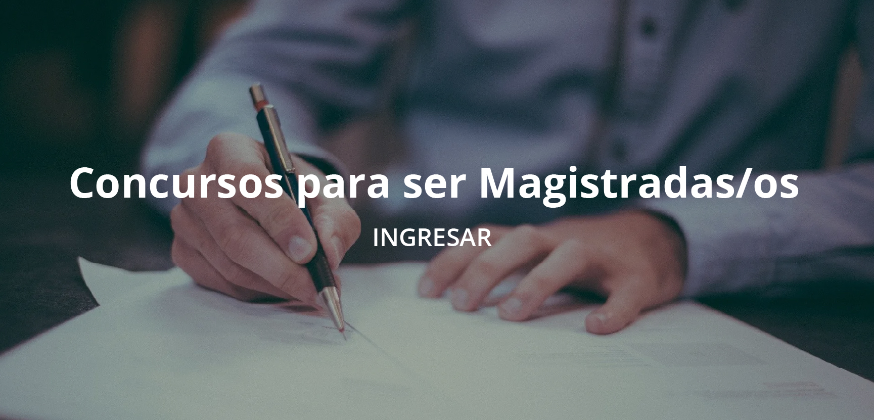 ir a concursos para ser magistradas/os