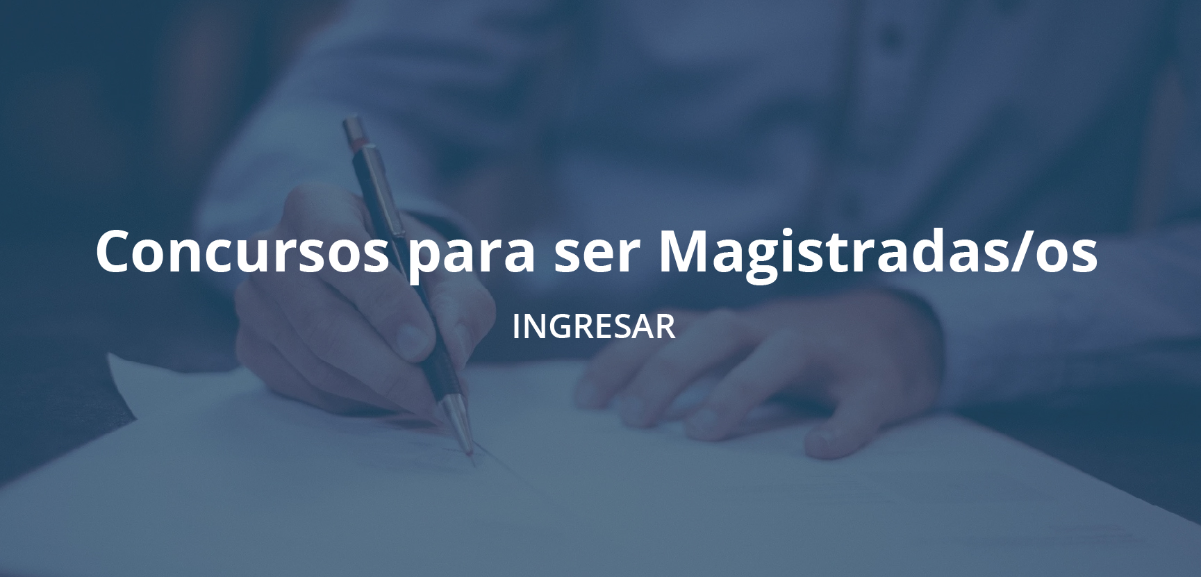 ir a concursos para ser magistradas/os